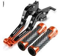 Moto freno e frizione Per ホンダ用 RVF400 RVF 400 2019 2020 Allieasers Pieghevole Leve Del Freno Antografico Allungabile Leve Per Impugnature Le Impugnature Terminano Accessori Per Moto CNC(Black orange)
