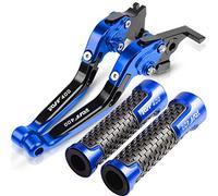 Moto freno e frizione Per ホンダ用 RVF400 RVF 400 2019 2020 Allieasers Pieghevole Leve Del Freno Antografico Allungabile Leve Per Impugnature Le Impugnature Terminano Accessori Per Moto CNC(BLU)