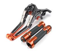 Moto Freno Frizione Leve Per Hor&net 250 Per HORNET250 2001 Accessori Moto CNC Pieghevoli Regolabili Allungabili Leve Freno Frizione Manubrio(arancia)