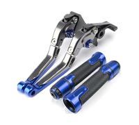 Moto Freno Frizione Leve Per K&YMCO AK550 AK 550 2017-2020 Accessori Moto CNC Pieghevoli Regolabili Allungabili Leve Freno Frizione Manubrio(Blu)