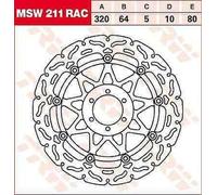 Moto Guzzi V7 II 750 SPECIAL ABS 2015 Disco Freno Flottante Contornato TRW