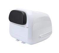 Moto -heck -top kiste, Facile Installare Motociclette rear Shell 35l Universale per Biciclette Elettriche (bianco perla)