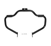 Moto Highway Stunt Cage Crash Bar Per FL Softail 2000-2017 Slim Fat Boy Per Deluxe Per Cross Bones Springer Classic Motorcycle Mustache Highway Protezione Motore(Matte Black)
