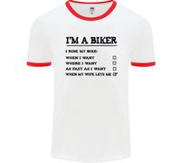 Moto Im A Motociclista When My Wife Divertente Uomo Ringer