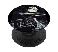 Moto impressionante con strada per gli amanti della luna PopSockets PopGrip Adesivo