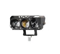 Moto Indicatore di direzione Faro Per Moto A 3 Lenti, Riflettore, Fendinebbia Per Moto, Luce Da Lavoro Anabbagliante E Per Moto, Luce Di Marcia Diurna Per Scooter(1pcs with Switch)