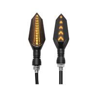 Moto Indicatore di direzione Luci Lampeggianti Anteriori E Posteriori Per Indicatori Di Direzione Per Moto Per CB650F VF VFR 750 VFR800 VTR1000F CBR125R Indicatori Di Direzione(1 pair Yellow-Yellow)