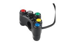Moto Kill Stop Interruttore Adatto per interruttori moto sportivi per manubrio, fari, indicatori di direzione, fendinebbia e clacson(Aluminum)