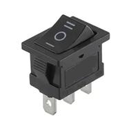 Moto Kill Stop Interruttore Adatto per pannelli per barche pesanti e sistemi camper KCD1 Interruttore a bilanciere a levetta Funzione ON-OFF(Black 3Pin ON-OFF-ON,300)