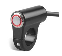 Moto Kill Stop Interruttore Interruttore fari fendinebbia interruttore impermeabile per manubrio moto in lega di alluminio da 22mm 7/8 ''(Red light self locki)