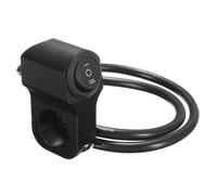 Moto Kill Stop Interruttore Interruttore fari interruttore a tre posizioni manubrio moto in lega di alluminio da 22 mm 7/8 pollici(Black)