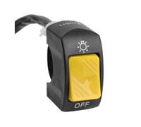 Moto Kill Stop Interruttore Interruttore moto ON OFF Pulsante di controllo Montaggio sul manubrio Segnale del faro Controllo della lampada Interruttori modificati Accessori(Yellow)