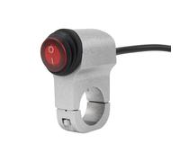 Moto Kill Stop Interruttore Interruttore ON/OFF faro manubrio moto da 22 mm per scooter ATV Motocross lampada pilota rossa(C)