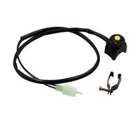 Moto Kill Stop Interruttore Moto Kill Stop Pulsante rosso Avviamento clacson Dirt Bike ATV UTV Dual Sport per barre montate su manubrio da 22 mm(Yellow)