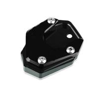 Moto Laterale Del Piede Del Basamento Pad Piastra Cavalletto Piastra Di Ingrandimento CNC Cavalletto Laterale Ingrandire Pad Per CBR500R CB500F CB500X 2013-2021(Nero)