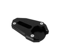 Moto Lato Stand Pad per Suzuki SV650 SV650X Gladius SFV 650 SV 650 SV 650X Estensione Supporto Piastra Kickstand Piede Pads Kick Stand Piastra Estensione Cavalletto Laterale(Nero 1)