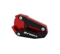 Moto Lato Stand Pad per Suzuki SV650 SV650X Gladius SFV 650 SV 650 SV 650X Estensione Supporto Piastra Kickstand Piede Pads Kick Stand Piastra Estensione Cavalletto Laterale(Rosso 2)