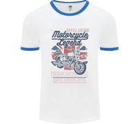 Moto Legend Motociclista Union Jack Inglese Uomo Ringer