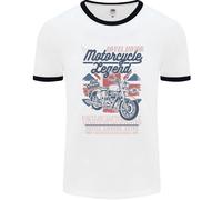 Moto Legend Motociclista Union Jack Inglese Uomo Ringer