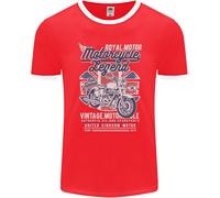 Moto Legend Motociclista Union Jack Inglese Uomo Ringer Fotl