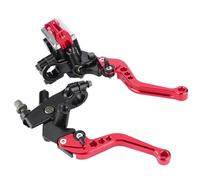 Moto Leva Freno Leve Frizione 1 Paio Di Leve Del Cilindro Principale Della Leva Della Frizione Del Freno Universale Per Moto 7/8 "22 Mm(Red)