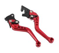 Moto Leva Freno Leve Frizione 2 Pezzi Frizione Moto Maniglia Freno Leva Tamburo Corno Modificato Leva Manuale Regolabile Accessori Moto Set Leve Freno Frizione Moto(Red)