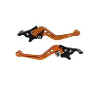 Moto Leva Freno Leve Frizione Accessorio Per La Modifica Del Motociclo Con Freno A Doppio Disco Regolabile Leva Della Maniglia Del Freno A Doppio Disco Set Leve Freno Frizione Moto(Orange)