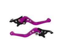 Moto Leva Freno Leve Frizione Accessorio Per La Modifica Del Motociclo Con Freno A Doppio Disco Regolabile Leva Della Maniglia Del Freno A Doppio Disco Set Leve Freno Frizione Moto(For PURPLE)