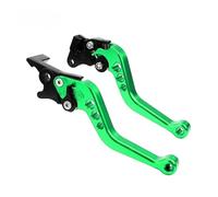 Moto Leve 1 paio di leve freno frizione per moto, modifica per veicoli fuoristrada, montaggio Cowhorn, specchietto retrovisore, CNC per Suzuki leve freno frizione moto(Green)
