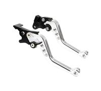 Moto Leve 1 paio di leve freno frizione per moto, modifica per veicoli fuoristrada, montaggio Cowhorn, specchietto retrovisore, CNC per Suzuki leve freno frizione moto(Silver)