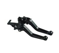 Moto Leve 1 paio di leve freno frizione per moto, modifica per veicoli fuoristrada, montaggio Cowhorn, specchietto retrovisore, CNC per Suzuki leve freno frizione moto(Black)