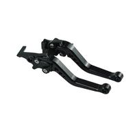 Moto Leve Freno Coppia universale di leve freno per moto in lega CNC per la modifica della motocicletta leve freno frizione moto(Black)