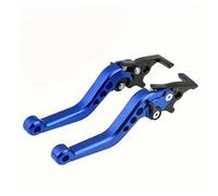Moto Leve Freno Frizione Accessori per la modifica della motocicletta Maniglia del freno a doppio disco CNC Leva del freno regolabile leve freno frizione moto(Blue)