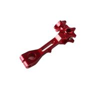 Moto Leve Freno Frizione Bilanciere universale in alluminio CNC per braccio freno posteriore, leva di tensione regolabile, parti per moto, pit bike e dirt bike leve freno frizione moto(Red)