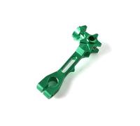 Moto Leve Freno Frizione Bilanciere universale in alluminio CNC per braccio freno posteriore, leva di tensione regolabile, parti per moto, pit bike e dirt bike leve freno frizione moto(Green)