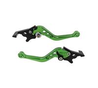Moto Leve Freno Frizione Leva Freno A Disco Sinistra Frizione Tamburo Regolabile 6x CNC Universale In Alluminio Per Motocicletta Per Moto Scooter(Green)