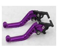 Moto Leve Freno Frizione Leva freno a tamburo frizione moto universale adatta per modifiche moto 1 paio leva freno moto in lega CNC leve freno frizione moto(Purple)