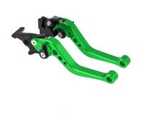 Moto Leve Freno Frizione Leva freno a tamburo frizione moto universale adatta per modifiche moto 1 paio leva freno moto in lega CNC leve freno frizione moto(Green)