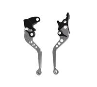 Moto Leve Freno Frizione Modifica universale per moto, 1 paio di leve freno in lega per moto CNC, leve freno a tamburo per frizione, 22 mm, 8/8 mm leve freno frizione moto(Titanium color)