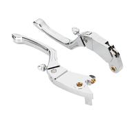 Moto Leve Freno Frizione Per Rogue, Per Twenty Per Bobber, Per Sixty 2017-2023, Manubrio Per Moto 1 Coppia, Leve Frizione E Freno Nere/Cromate(Silver)