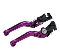 Moto Leve Freno Leva Frizione Regolabile In Alluminio Per Disco Anteriore, Tamburo Posteriore, Doppio Disco, Moto Purple