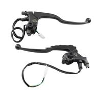 Moto Leve Freno Leva manubrio moto per leva freno anteriore YBR125 125cc con cavo interruttore luce freno/stop leva frizione leve freno frizione moto(1 Pair)