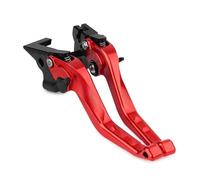 Moto Leve Freno Per Ducati Monster 696 695 796 400 620 M 600 M 900 M 620 Leve freno frizione corte regolabili CNC per moto leve freno frizione moto(Red)