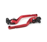 Moto Leve Leve freno frizione lunghe per SUZUKI GSF 650 BANDIT 1200/1250 Accessori per moto GSX 650F GSX1250FA GSX1400 leve freno frizione moto(Long red)