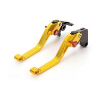 Moto Leve Per YZF R3 R25 2015-2022 Set leve freno frizione moto in alluminio CNC regolabile 3D leva freno moto leve freno frizione moto(Short Gold)