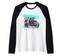 Moto Love Is Our Fuel Due Ruote Maglia con Maniche Raglan
