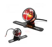 Moto Luce Freno Accessori Per La Modifica Della Motocicletta Fanali Posteriori STOP Luci Di Stop Circolari Indicatore Di Freno Luce Targa Universale