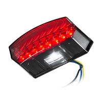 Moto Luce Posteriore LED Colorato " Teramo “Contrassegno E Incl. Targa Numeri