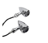 moto Luci diurne Moto 1 coppia 10 mm LED indicatori di direzione luce di marcia freno stop lampada 3 in 1 indicatore lampeggiante per chopper per cruiser