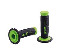 Moto Maniglie IN Gomma Manopole Nero Verde Progrip791